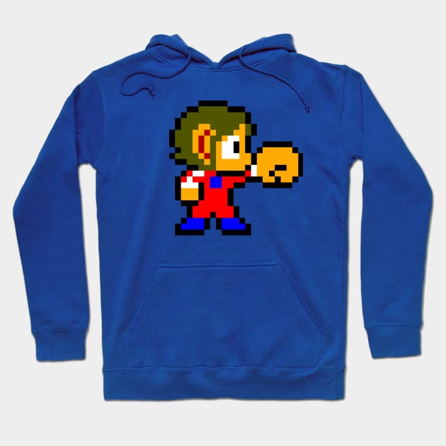 Alex kidd Retro Pixel Hoodie by Scar